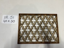 Deurroosters gietijzer antiek: éénmalige exemplaren - VR51 40x30 cm