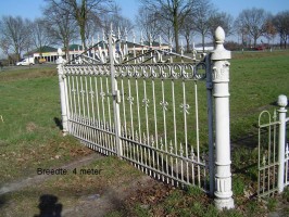 Hekwerk onderdelen aanbieding - <strong>Poort:</strong><br>Br. 4 meter