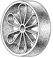 Ringen en rozetten - <strong>124:</strong> ø 158 (30 x 6)<br>Zespas