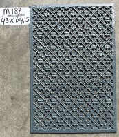 Deurroosters gietijzer antiek: éénmalige exemplaren - <strong>M187:</strong>43x64,5 cm
