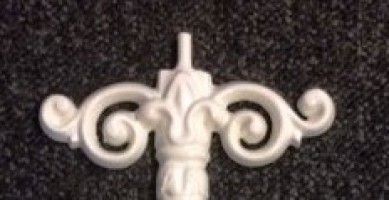 Op maat gemaakt - <strong>Detail bevestiging boven pin:</strong> 2 cm