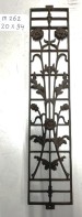 Deurroosters gietijzer antiek: éénmalige exemplaren - <strong>M262: </strong>20 x 94 cm