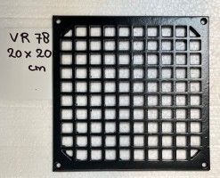 Ventilatie-/ Deurroosters - <strong>VR78:</strong> 20x20 cm