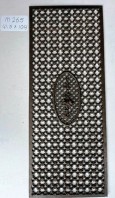 Deurroosters gietijzer antiek: éénmalige exemplaren - <strong>M265: </strong>41,5 x 104 cm
