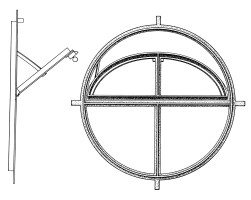 Ramen - <strong>704:</strong> ø 40 cm<br>Stalen raam, vast<br><strong>705:</strong> ø 40 cm<br>Stalen raam, kleppend<br><strong>706:</strong> ø 50 cm<br>Stalen raam, vast<br><strong>707:</strong> ø 50 cm<br>Stalen raam, kleppend<br><strong>709:</strong> ø 65 cm<br>Stalen raam, vast<br><strong>710:</strong> ø 65 cm<br>Stalen raam, kleppend<br>Andere maten mogelijk