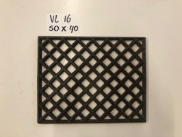 Vloer- kachel- putroosters & deurmatten - <strong>VL16: </strong> 50 x 40
