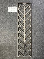 Deurroosters gietijzer antiek: éénmalige exemplaren - <strong>M257: </strong>23,5x92 cm Staal