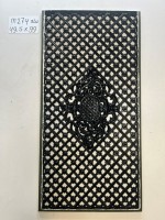 Deurroosters gietijzer antiek: éénmalige exemplaren - <strong>M274: </strong>49,5 x 99 cm Aluminium