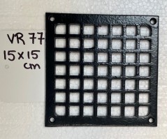 Ventilatie-/ Deurroosters - <strong>VR77: </strong> 15x15 cm
